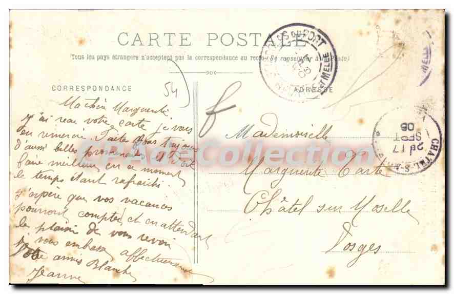 Saint-Nicolas-du-Port — Basílica de Meurthe — editor desconocido, número de serie no visible — Reverso