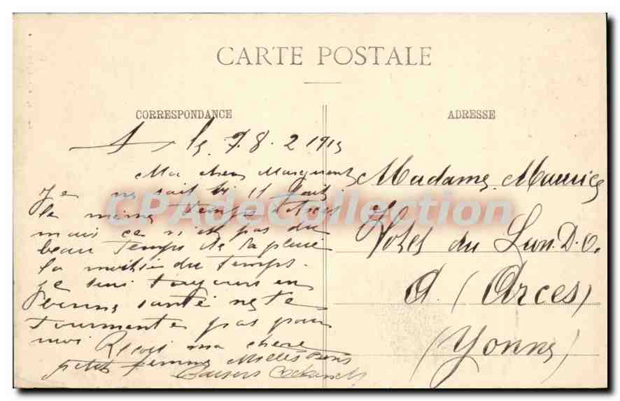 Anthelupt — Vue intérieure après bombardement allemand en 1914 — Éditions de Lorraine — Back