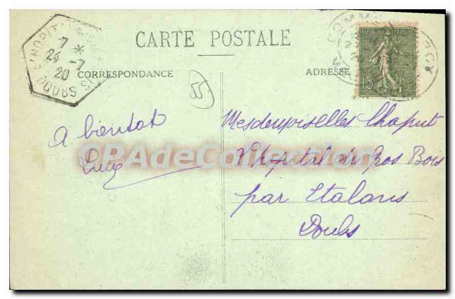 Commercy - Vue générale — Verso