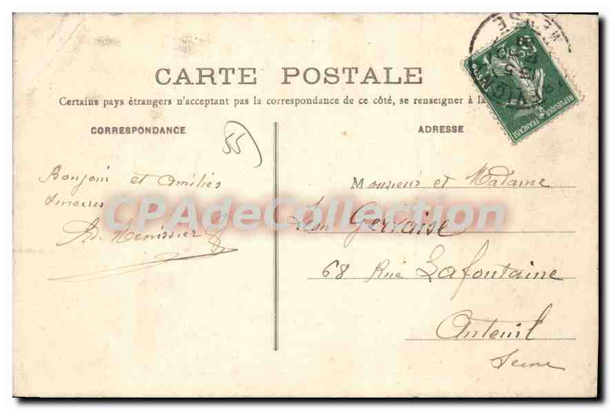CPA Revigny Le Parc Allee Des Soupirs — Rückseite