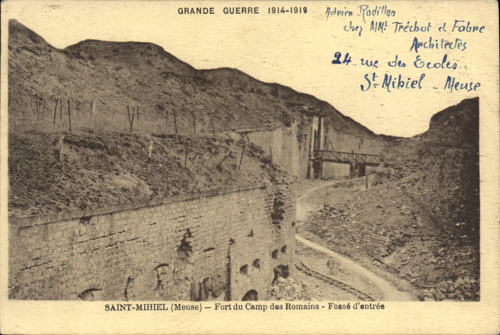 Saint-Mihiel (Meuse) — Fort du Camp des Romains — Fossé d'entrée — éditeur inconnu, n° de série non visible