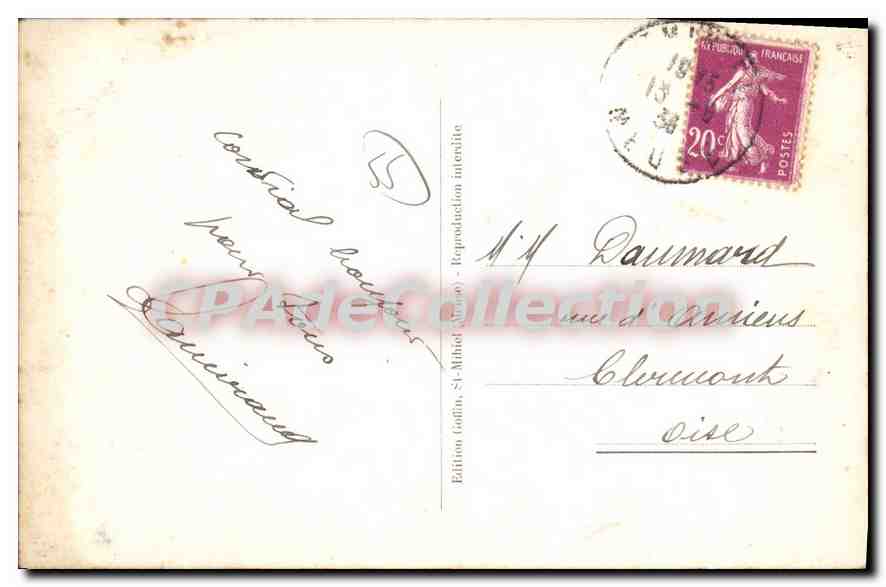 St Mihiel — Le Pont et l'entrée de la Ville — Édition Caffin — Verso