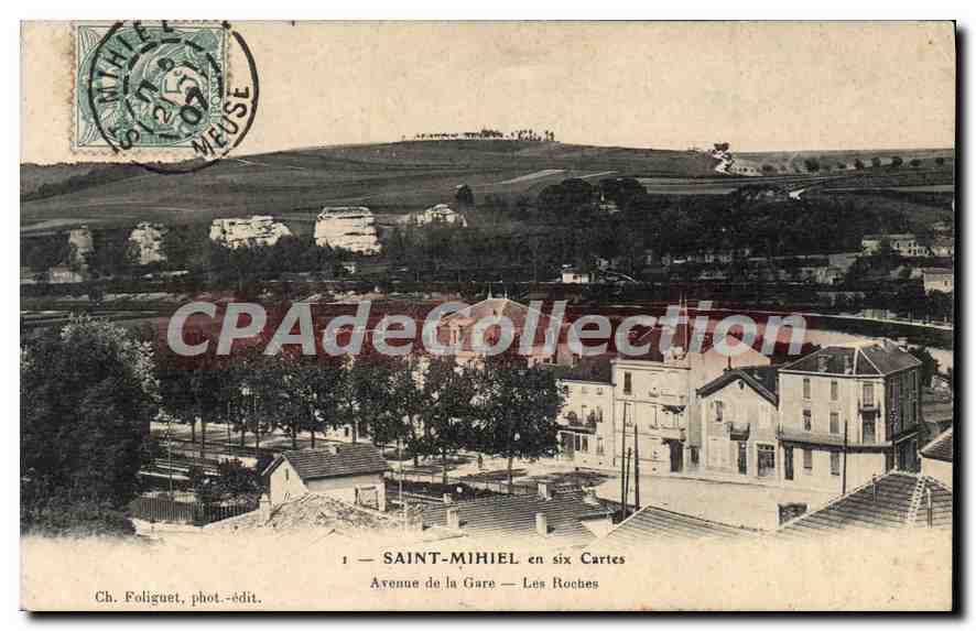 Saint-Mihiel — Avenue de la Gare — Les Roches — Ch. Foliguet, phot.-édit.