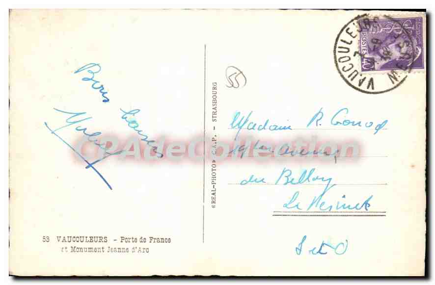 CPA Vaucouleurs Porte De France — Rückseite