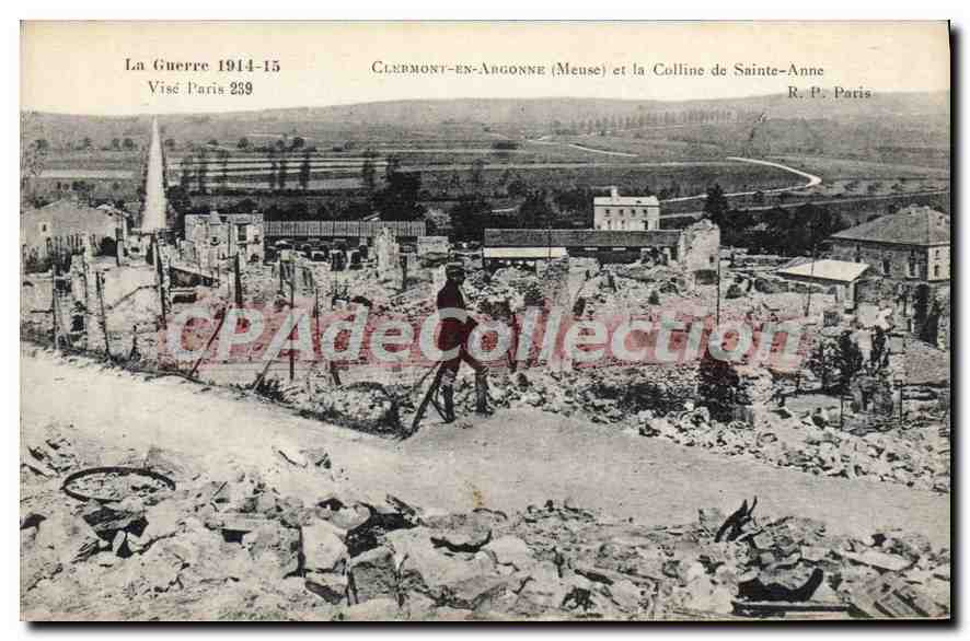 CPA Clermont En Argonne Et La Colline De Ste Anne