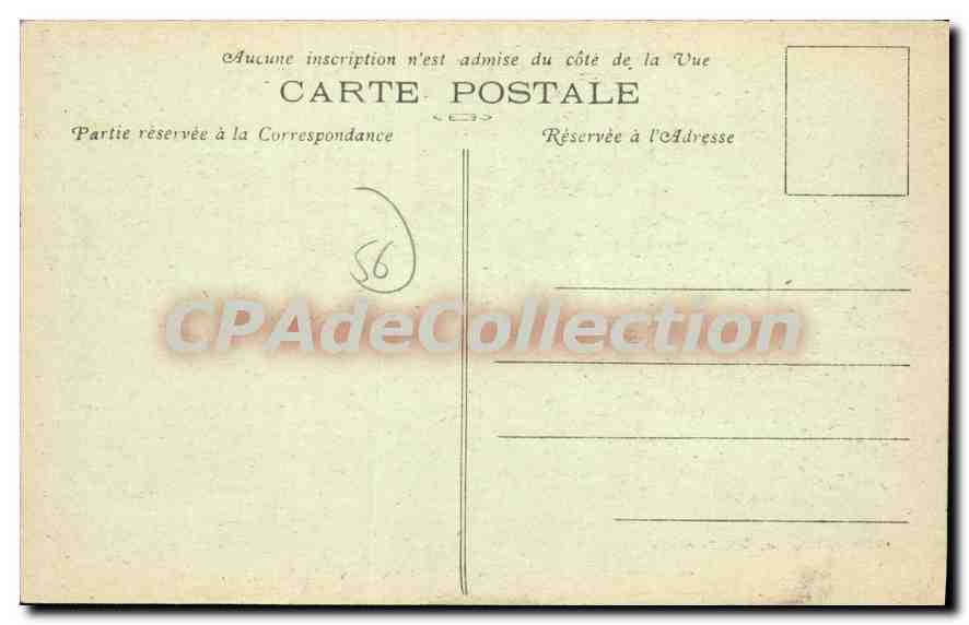 Belle-Île-en-Mer — L'arrivée au Port de Palais — Collection Petitjean, n°59 — Rückseite