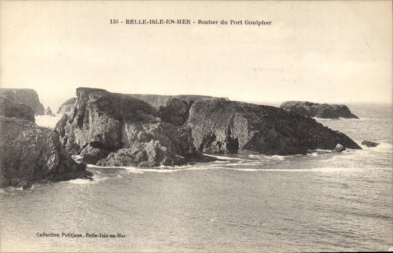 Belle-Île-en-Mer — Rocher du Port Goulphar — Collection Petitjean