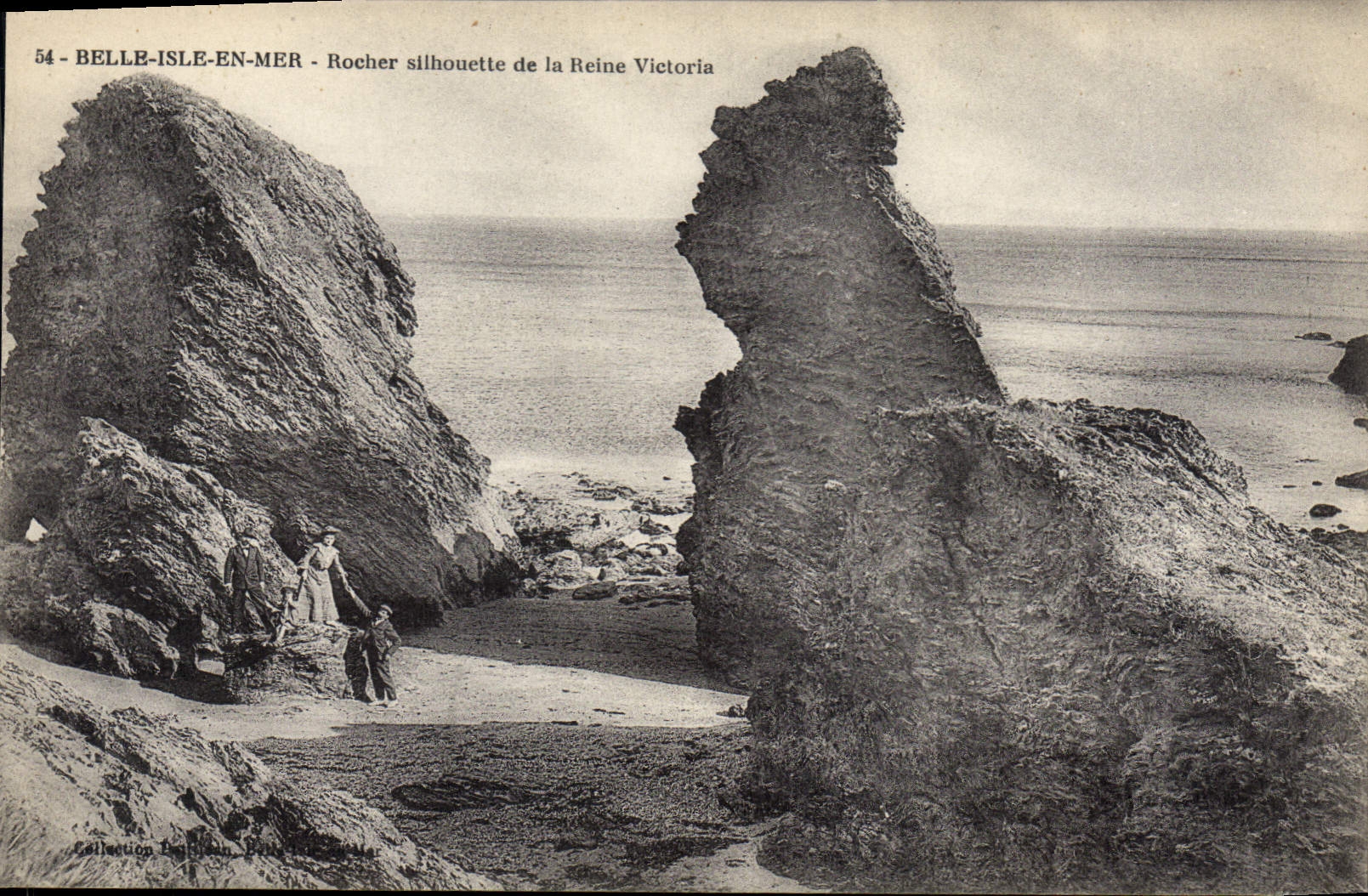 Belle-Île-en-Mer - Silueta del Roca de la Reina Victoria — Colección Delphein, n°54