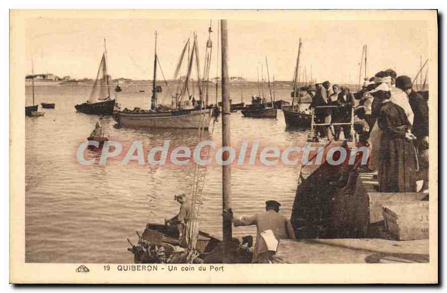 Quiberon - Un coin du Port — CPAdeCollection, n°19