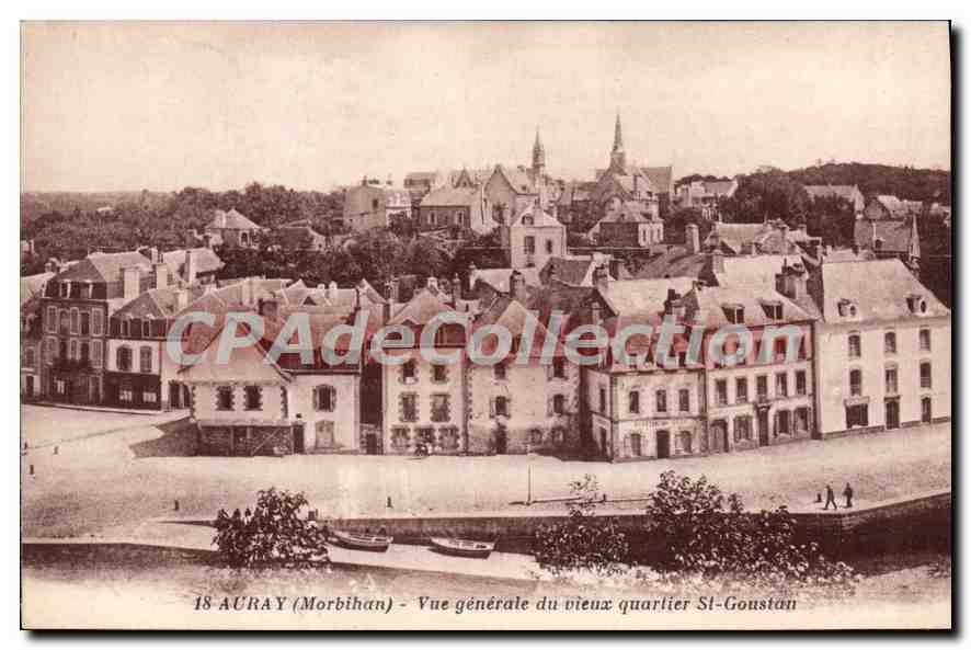 Auray (Morbihan) - Vue générale du vieux quartier St-Goustan