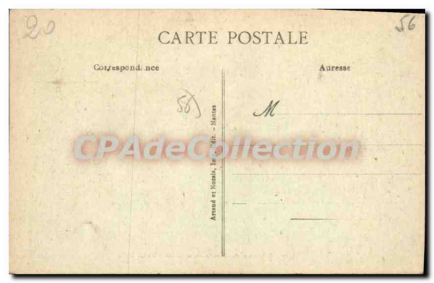 CPA Josselin Le Calvaire Et La Fontaine Sainte Anne — Rückseite