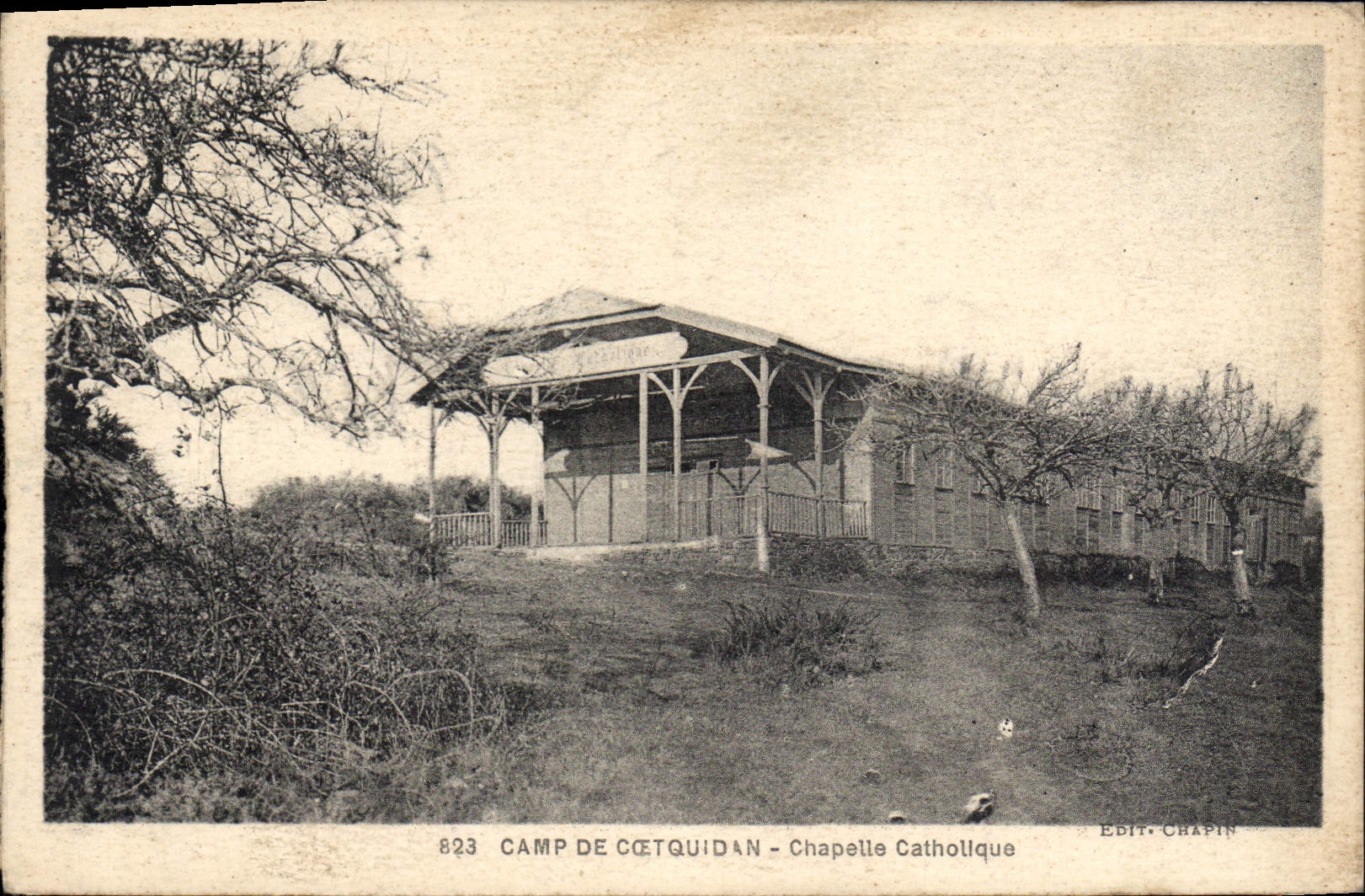 Camp de Cétquidan — Chapelle Catholique — Édit. Chapin