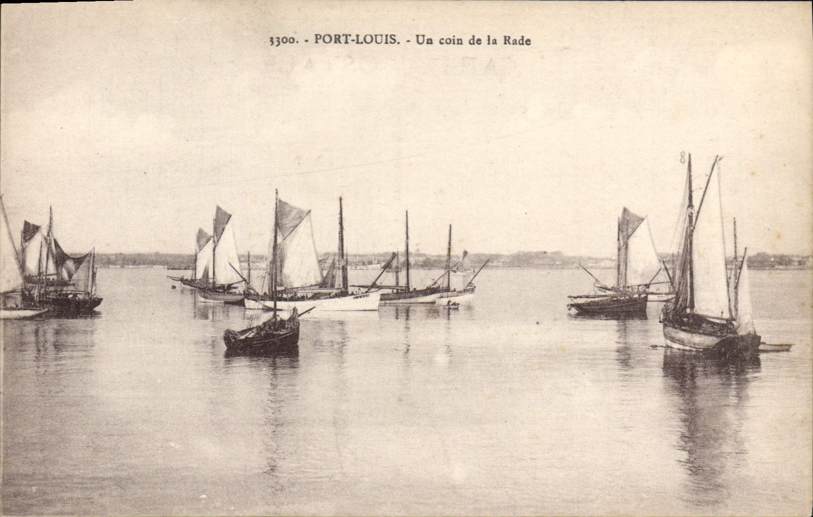 Port-Louis - Un coin de la Rade — série 3300, éditeur Laurent-Nel Brennes