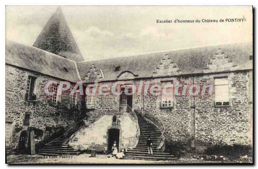 Escalier d'honneur du Château de Pontivy — Collection Le Comte Pontivy