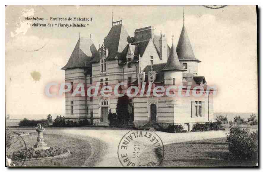 CPA Morbihan Environs De Malestroit château des Hardys-Béhélec