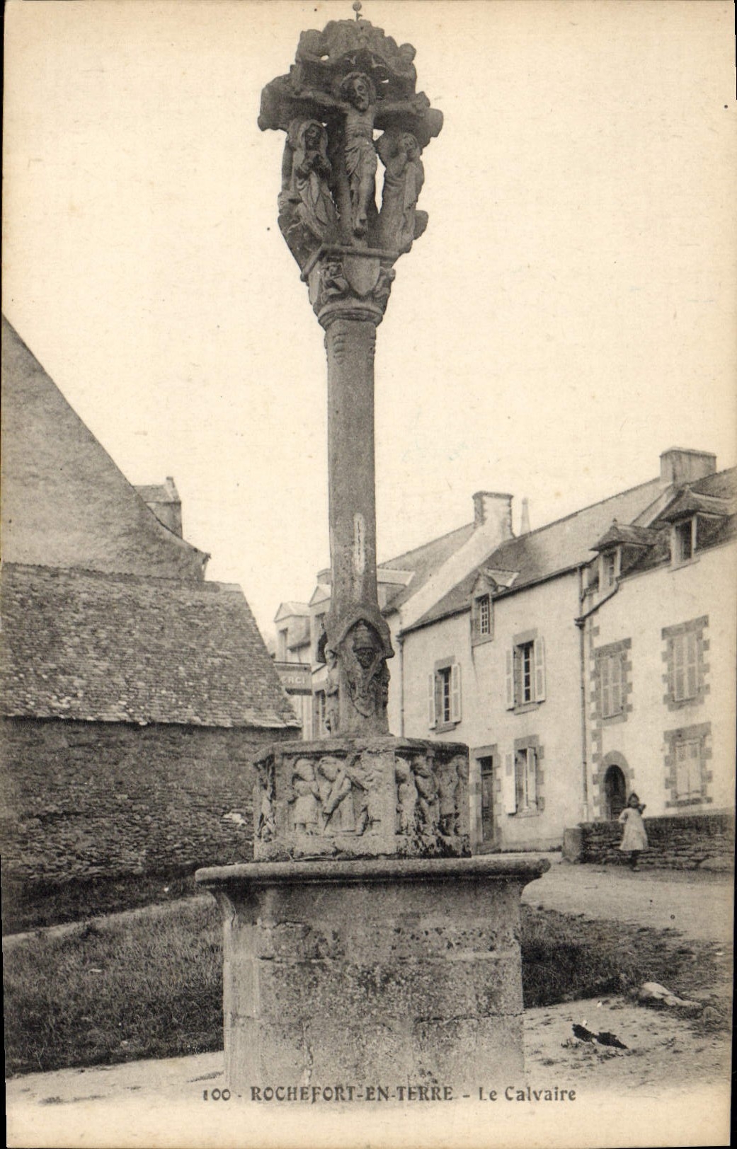 Rochefort-en-Terre — Der Calvarienberg — Verlag Artand et Nozais, Nr. 100