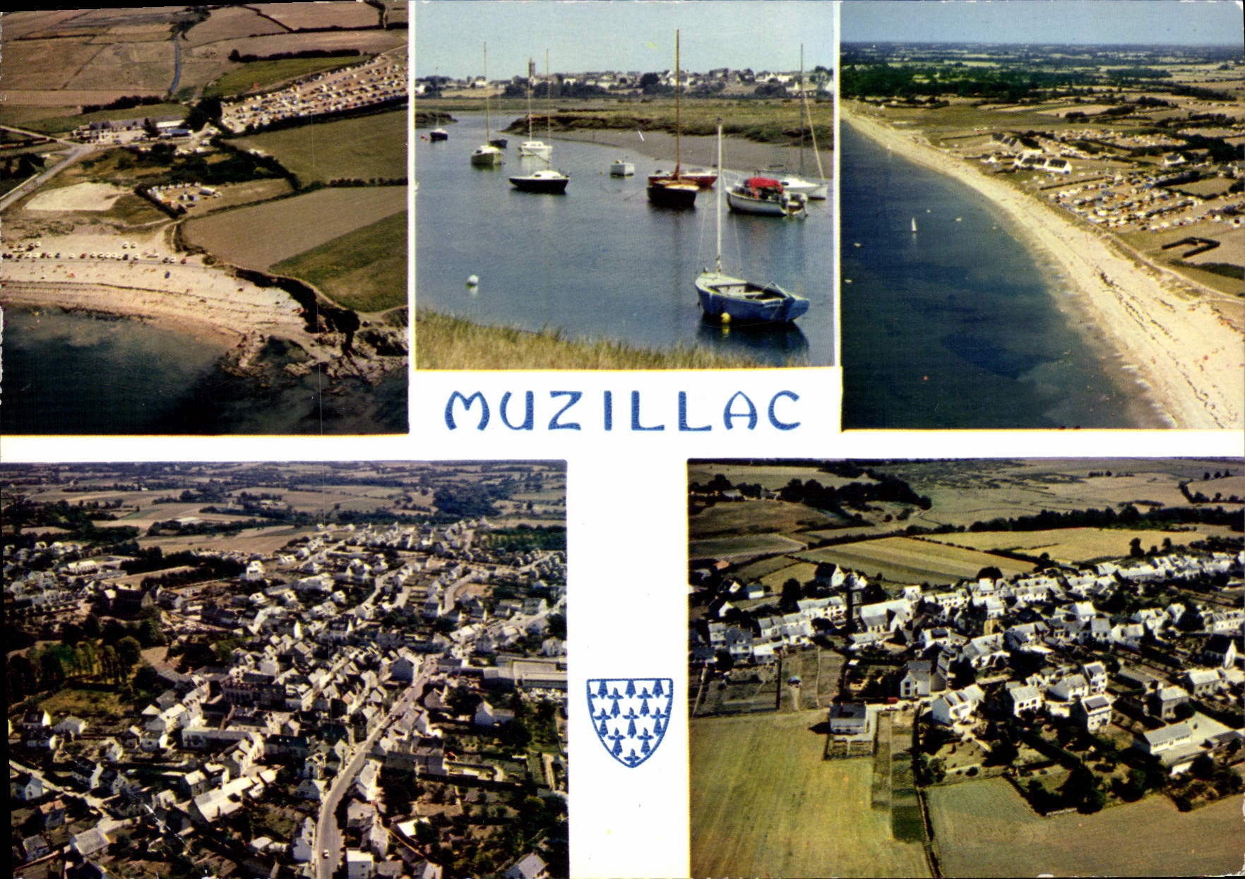 Muzillac — vue aérienne et port — éditeur IRIS JOS