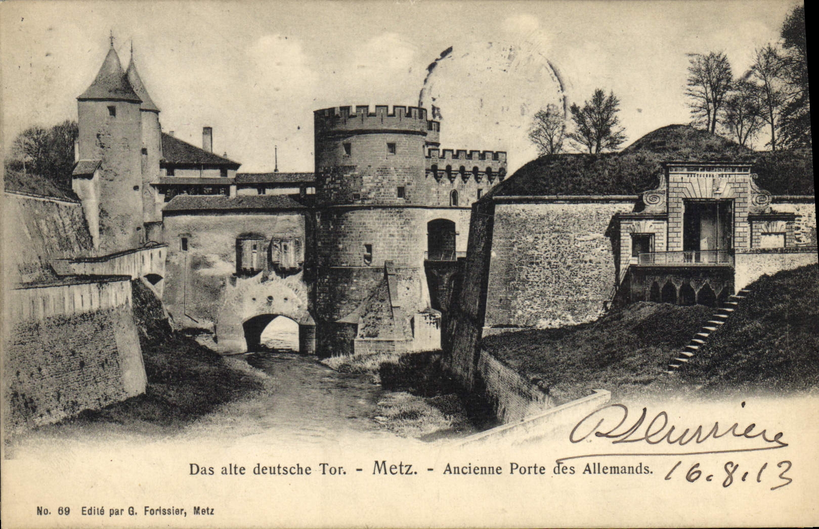 Ancienne Porte des Allemands — Metz — Édité par G. Forlissier, n° 69