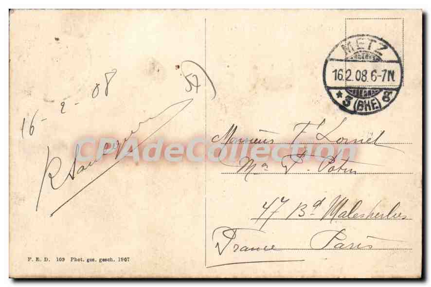 Metz — Vue générale de Metz — P.E.D. 109 — Reverso