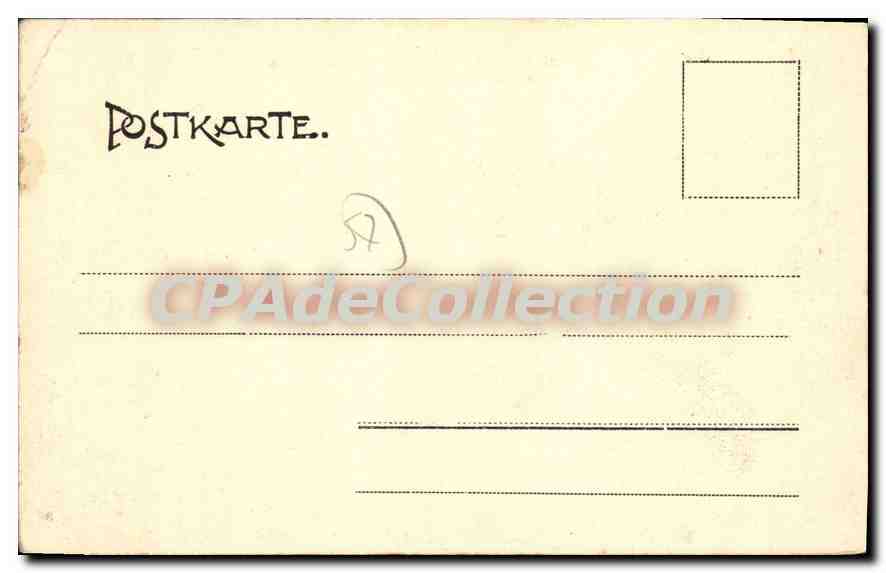 CPA Metz Sainte Euchaire rue Des Allemands — Verso