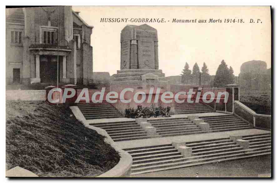 CPA Hussigny Godbrange Monument Aux Morts