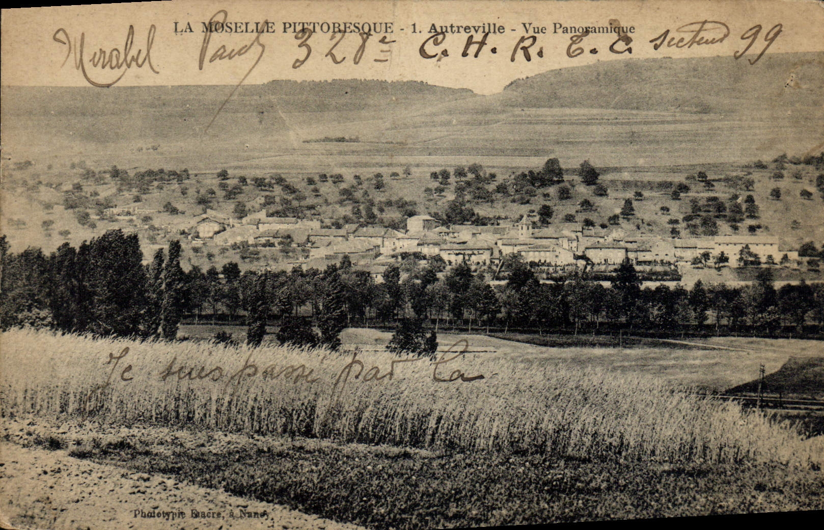 CPA La Moselle Pittoresque Autreville Vue Panoramique