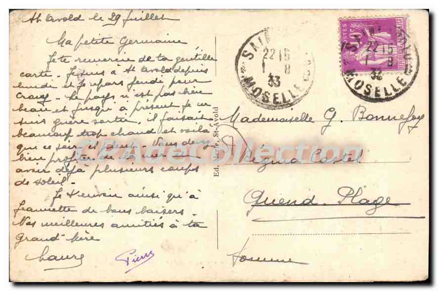 CPA St Avold Quartier Mahon 146ème régiment d'infanterie — Back