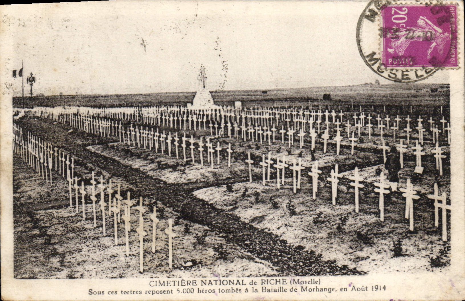 CPA Cimetiere National De Riche bataille de Morhange août 1914