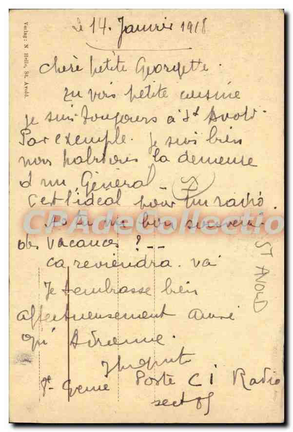 CPA Saint Avold Vom Felsberg Aus Gesehen — Back