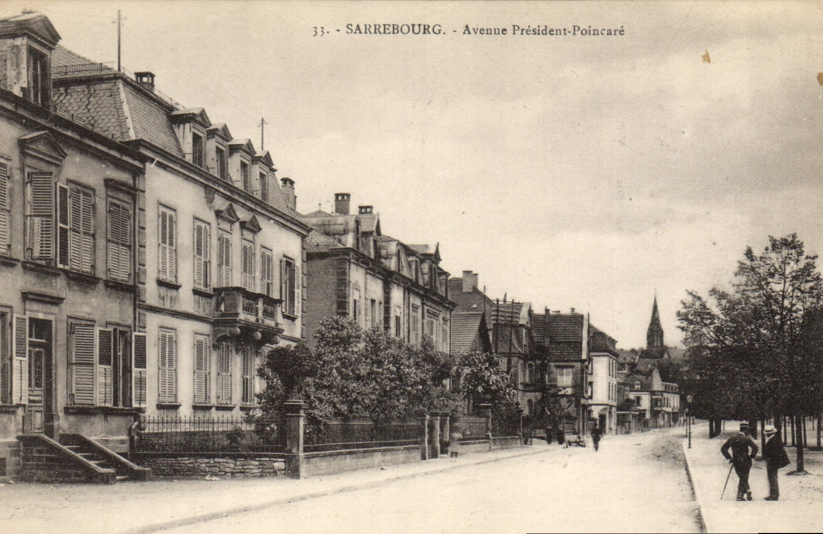 SARREBOURG - Avenue Président-Poincaré — éditeur Ch. Bergeret, Strasbourg, n°33