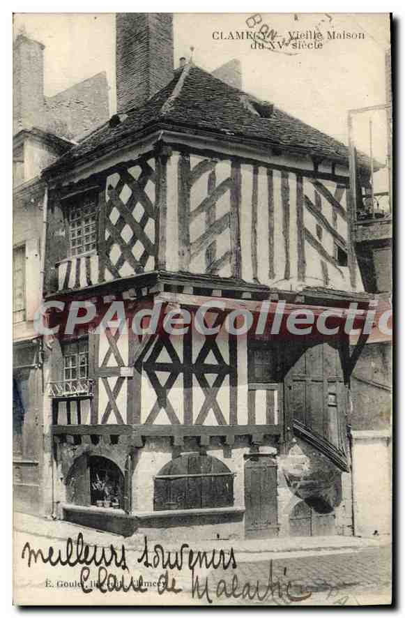 CPA Clamecy Vieille Maison Du Xvème siècle