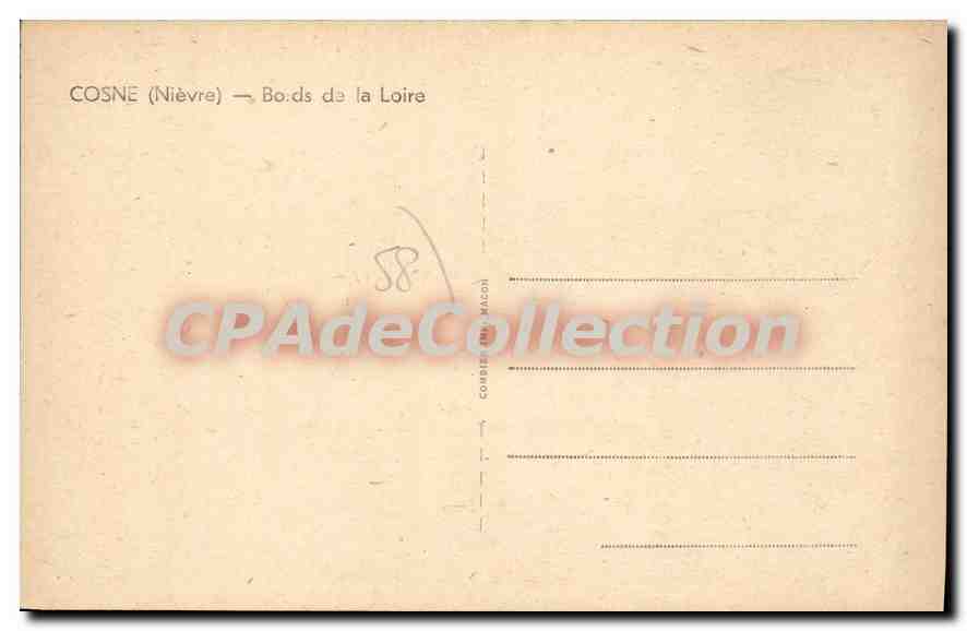 Cosne (Nièvre) — Bords de la Loire — Éditeur C. Mador — Reverso