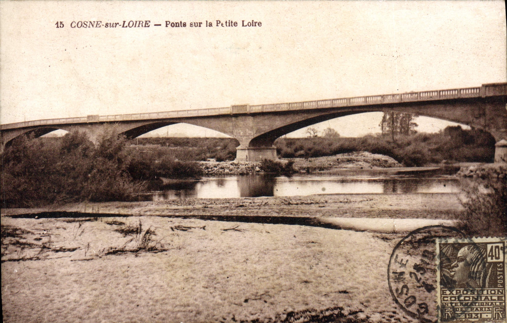 Cosne-sur-Loire — Ponts sur la Petite Loire — Édition Artihrque de la Librairie Aurélie