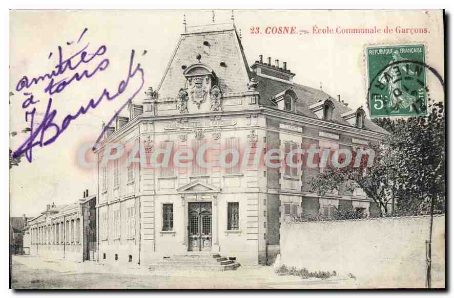 Cosne-sur-Loire — École Communale de Garçons — Éditeur non identifié, n° 23