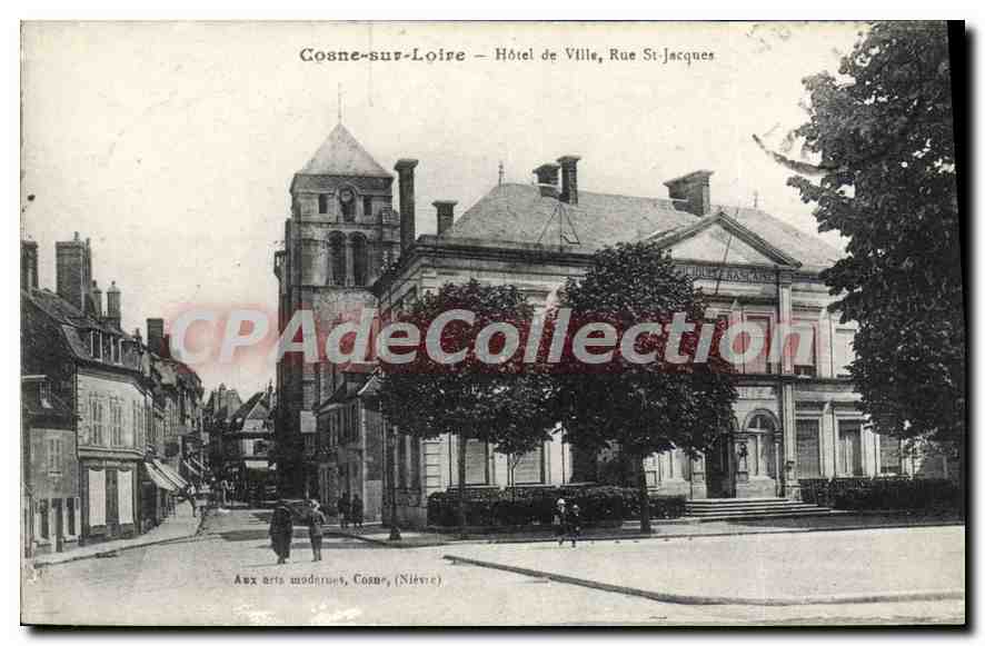 Cosne-sur-Loire — Hôtel de Ville, Rue St-Jacques — Aux arts modernes, Cosne (Nièvre)