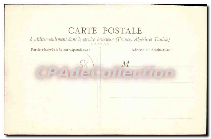 Nevers — Avant-Porte du Croux — B.F. Paris — Verso