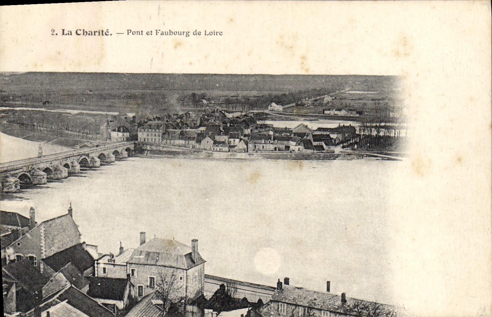 CPA La Charite Pont Et Faubourg De Loire