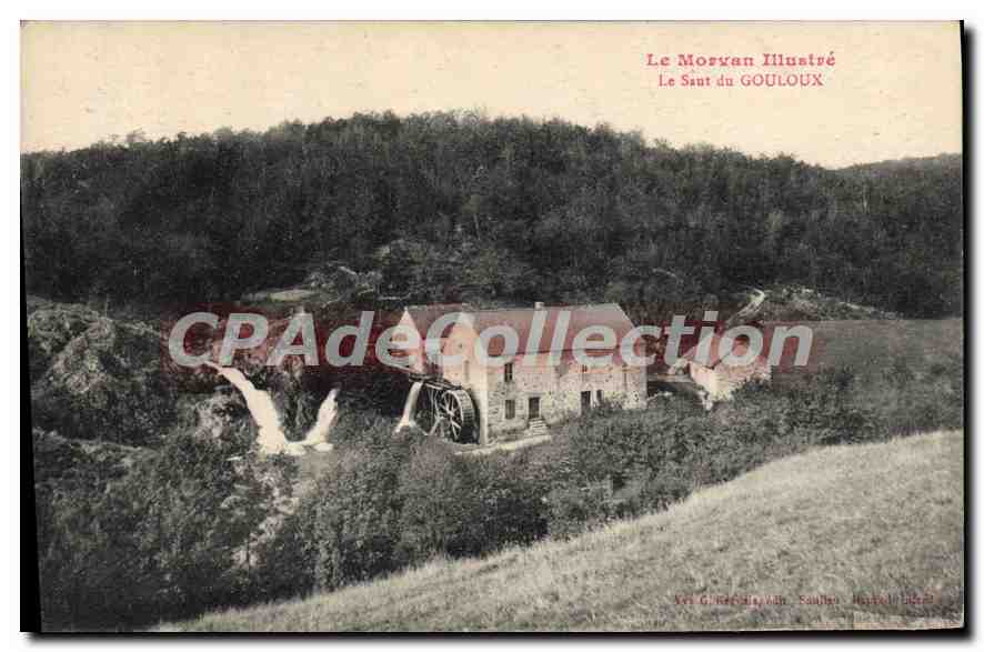 CPA Le Morvan Illustre Le Saut Du Gouloux