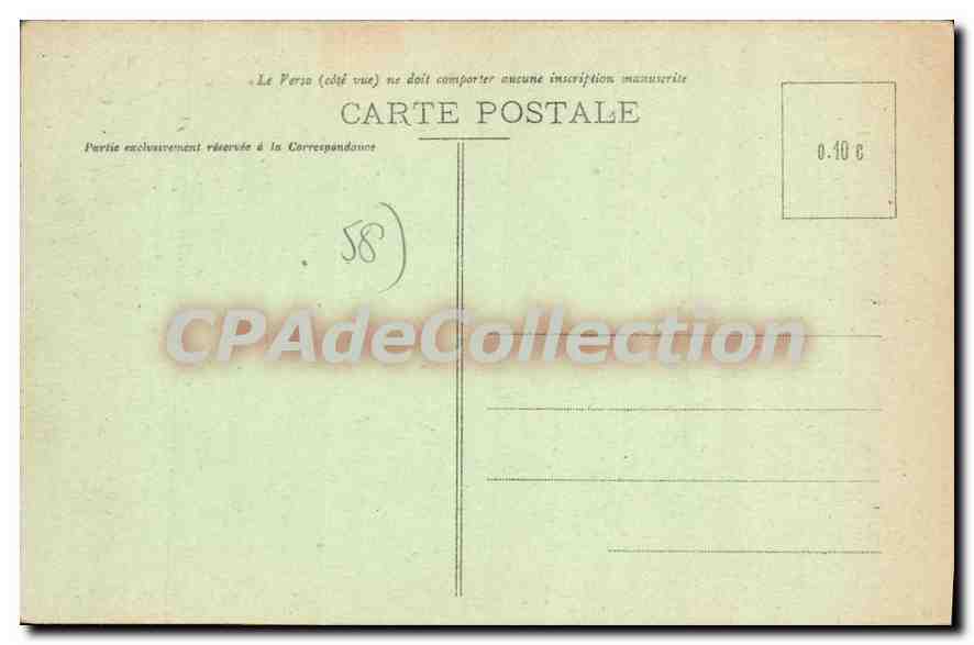 CPA Le Morvan Illustre Le Saut Du Gouloux — Verso