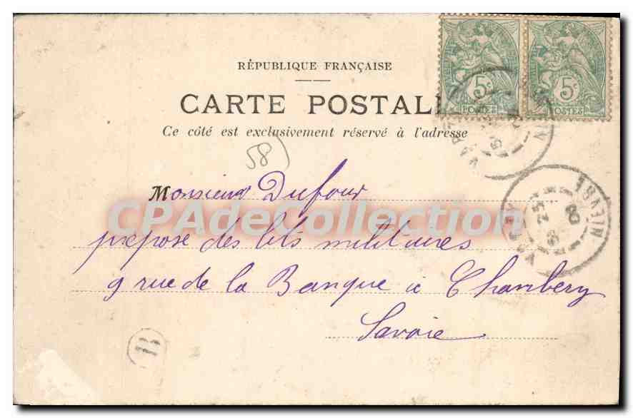 CPA Beuvron Eglise Et Chateau — Verso