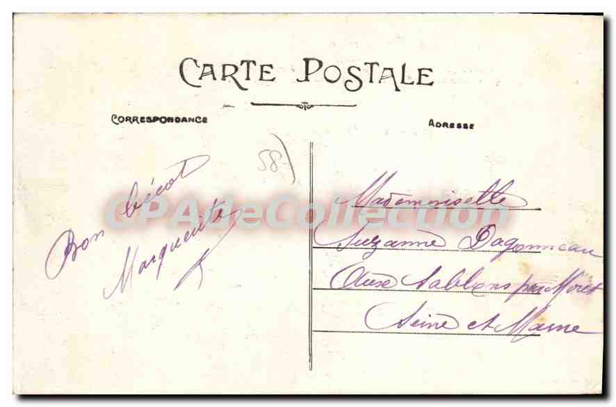 CPA Legende De Saint Saulge Le Cochon Ecrasé — Verso