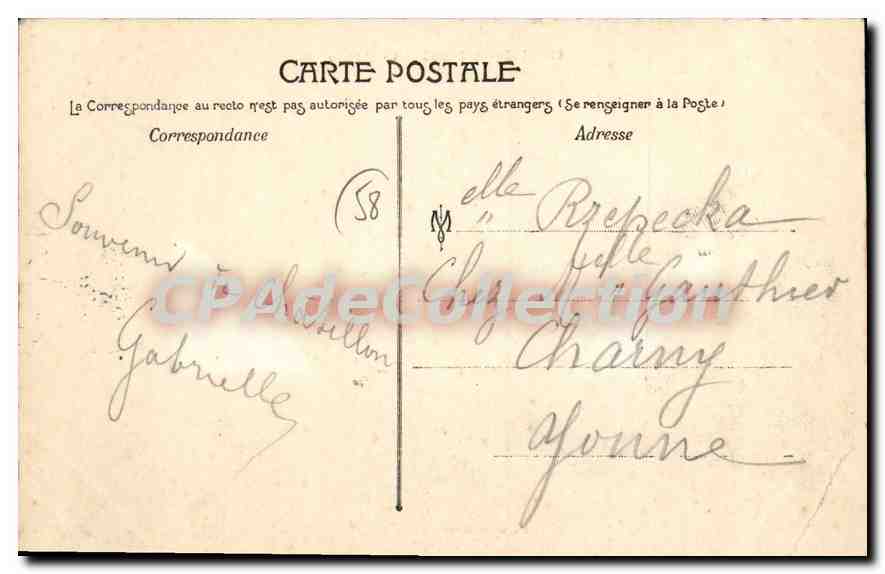 CPA Chatillon En Bazois Le Chateau — Rückseite