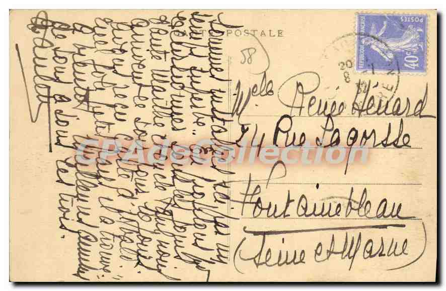 Château-Chinon — Vue générale — Edition Montaron-Lemaltire — Verso