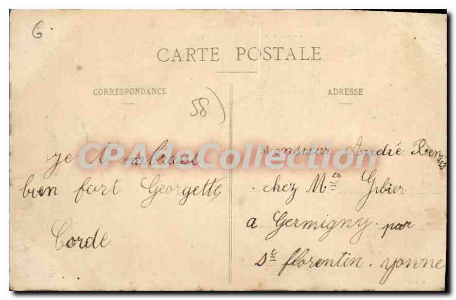 CPA Saint Benin D'Azy Le Chateau — Verso