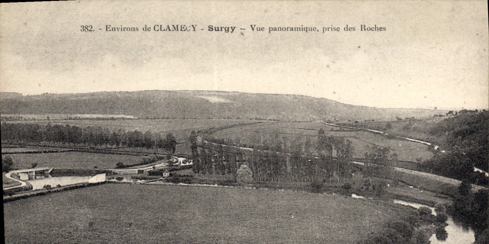 CPA Clamecy Surgy Vue Panoramique Prise Des Roches