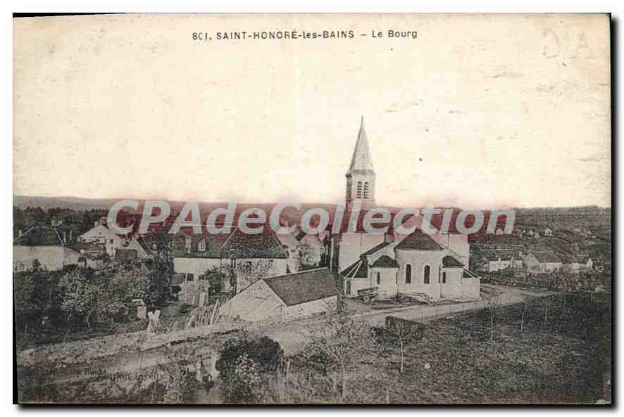 CPA St Honore Les Bains Le Bourg