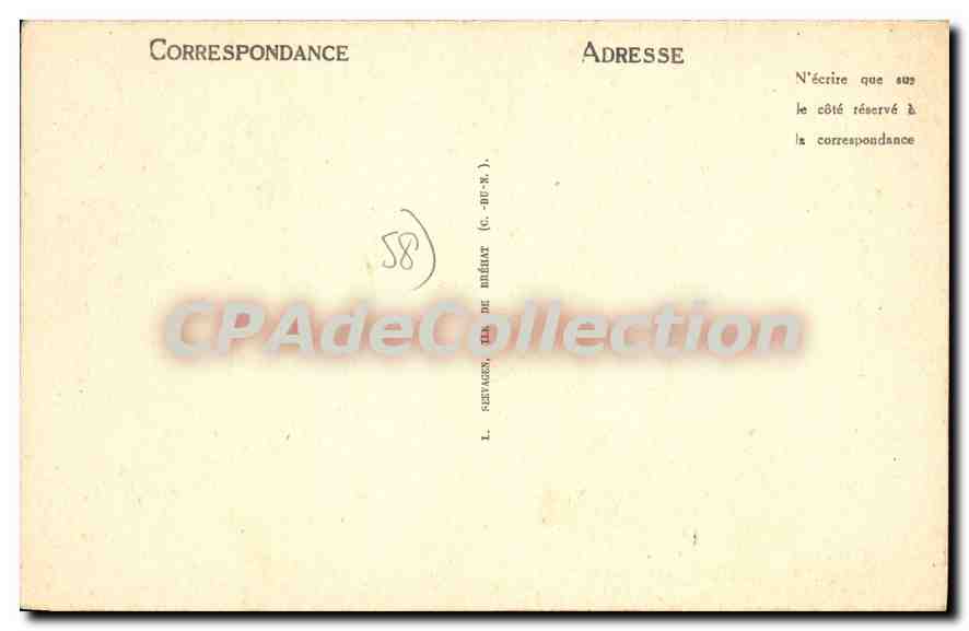CPA Morvan Allee A Poney — Verso