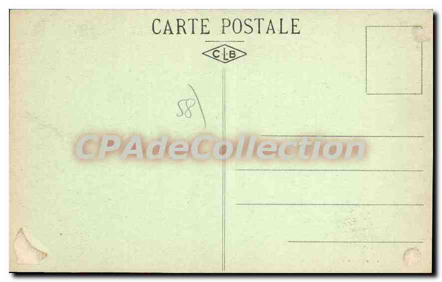 Château-Chinon — La Place Notre-Dame — Éditeur C.L.B. — Verso