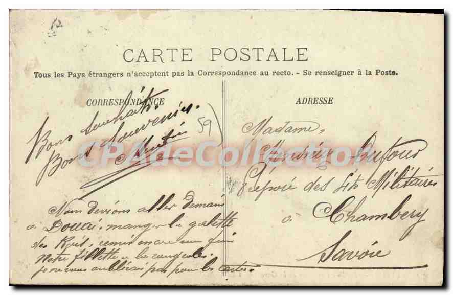 LILLE — La Rue Faidherbe et la Gare — Éditeur non visible, n° 79 — Reverso