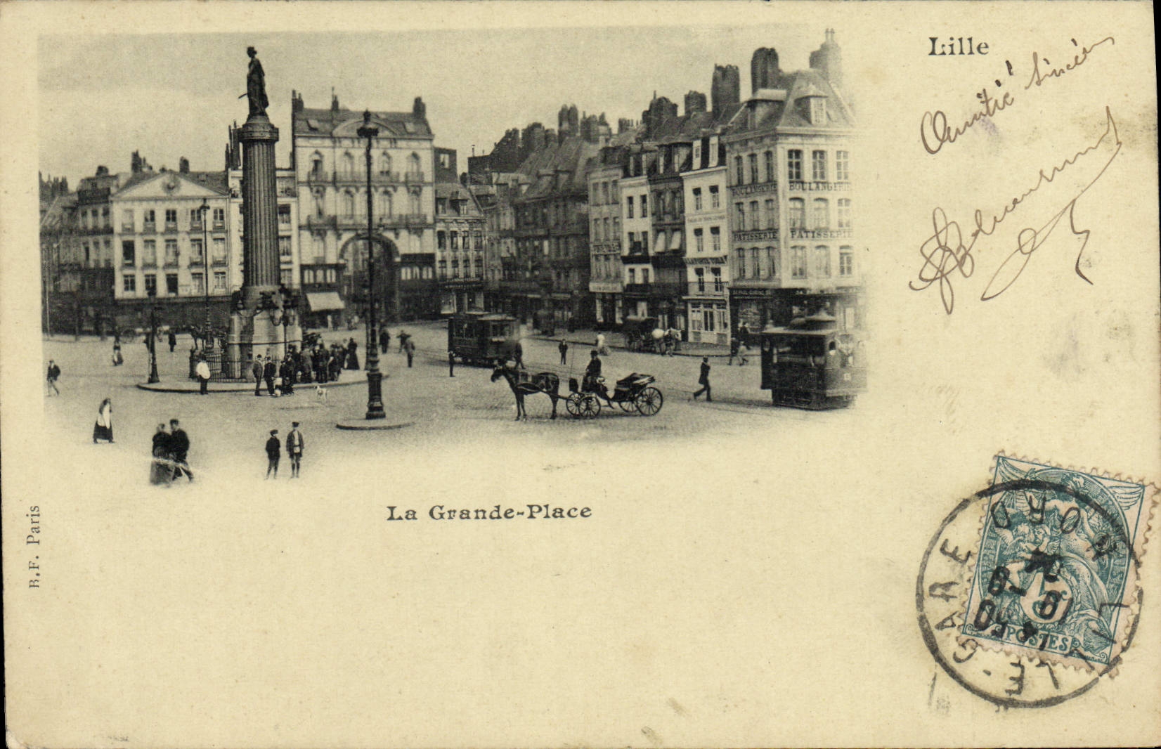 Lille - La Grande-Place — B.F. Paris, n° de série non visible